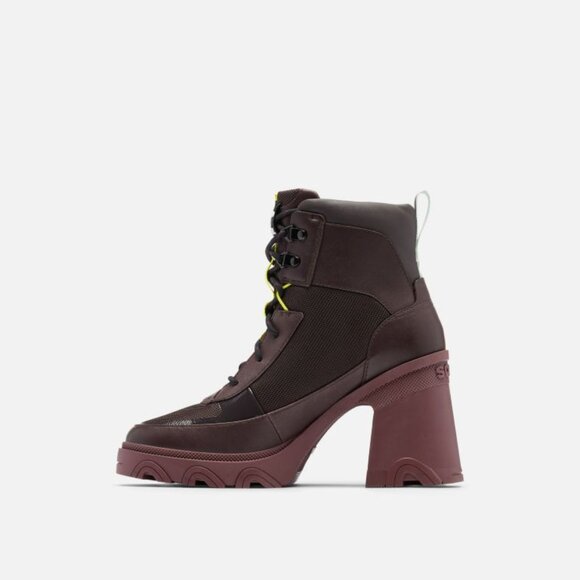 NEW SOREL Waterproof Brex Heeled Chelsea Leather Booties for women cinder 663mn - Picture 6 of 10